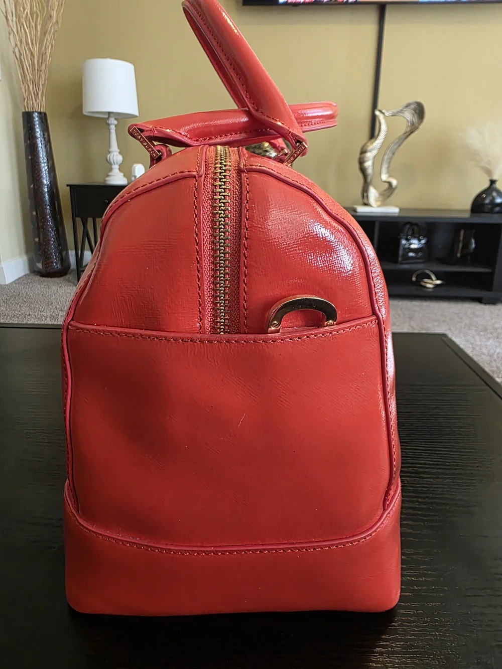 Tory Burch Poppy Red Leather Satchel